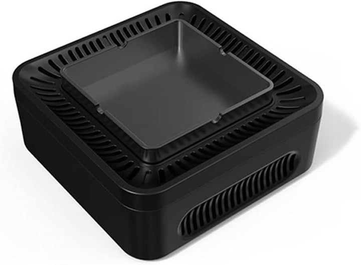 Rookloze asbak auto – USB oplaadbaar – Filter met ventilator – Voor binnen en buiten – Zwart-Accessoire voor sigaretten-Ilumina Benelux