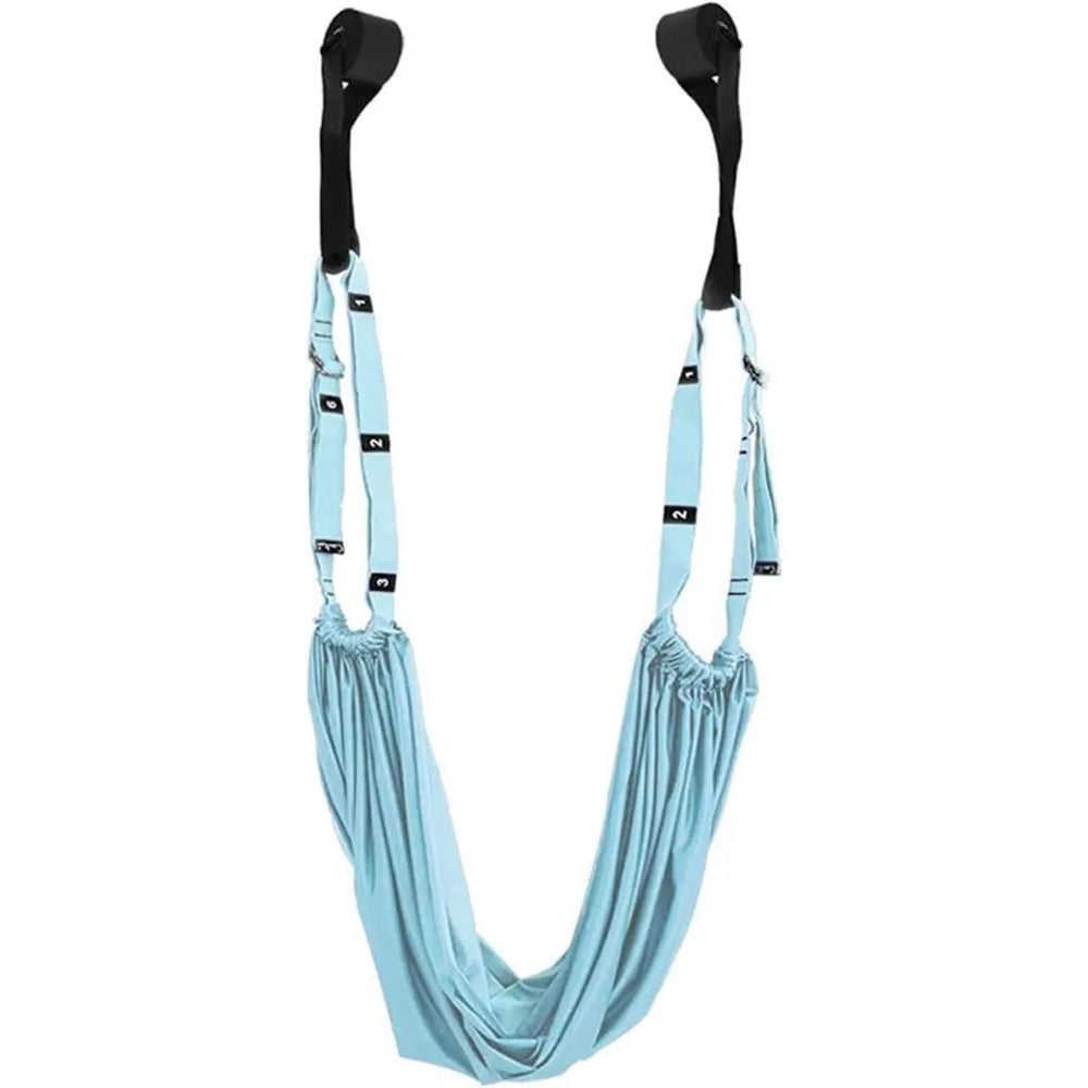 Yoga Hangmat met Deuranker – Stretchband voor Yoga, Pilates & Fitness – Aerial Yoga Trainer – Verstelbare Yogariem – Mint-Ilumina Benelux