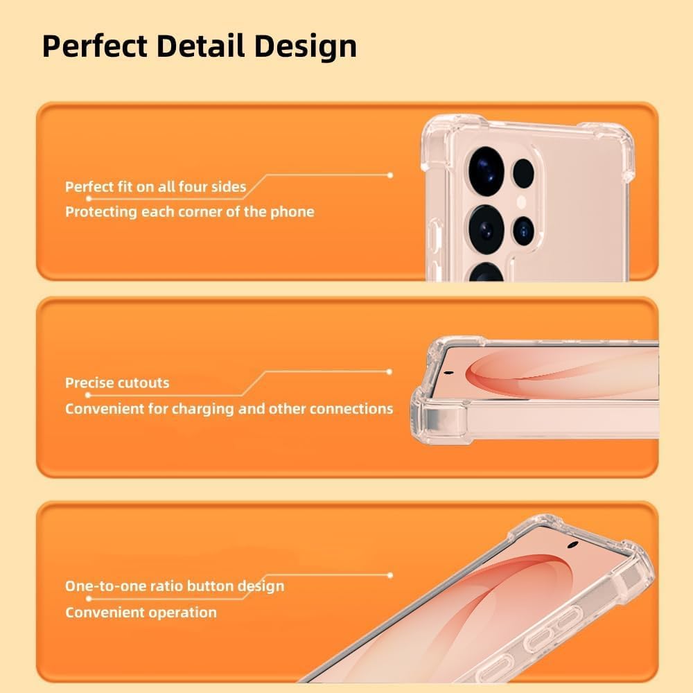 Samsung Galaxy S26 Ultra Hoesjes - Ultra-Hybrid Backcover - Schokbestendig - Crystal Clear Transparant-Ilumina Benelux