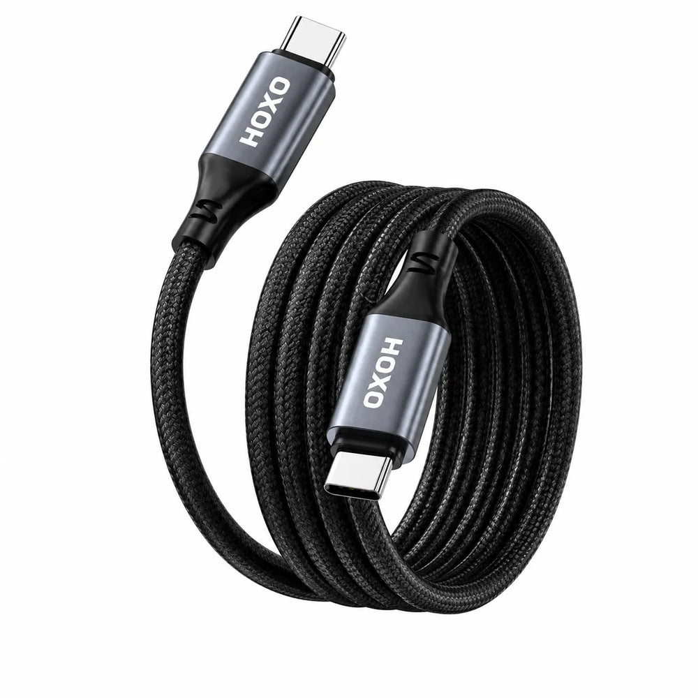 Magnetic Braid USB-C naar USB-C Data Kabel 60W 1 Meter
