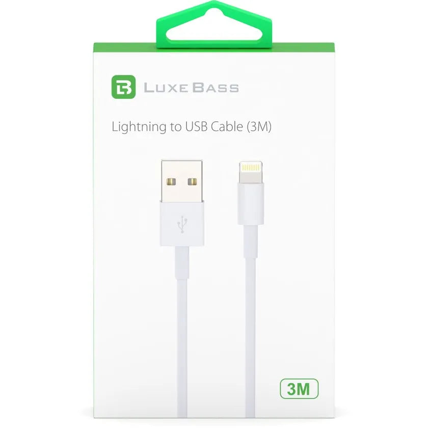 Lightning Oplaadkabel - USB naar Lightning kabel - 3 Meter - Snelladen - Wit-Ilumina Benelux