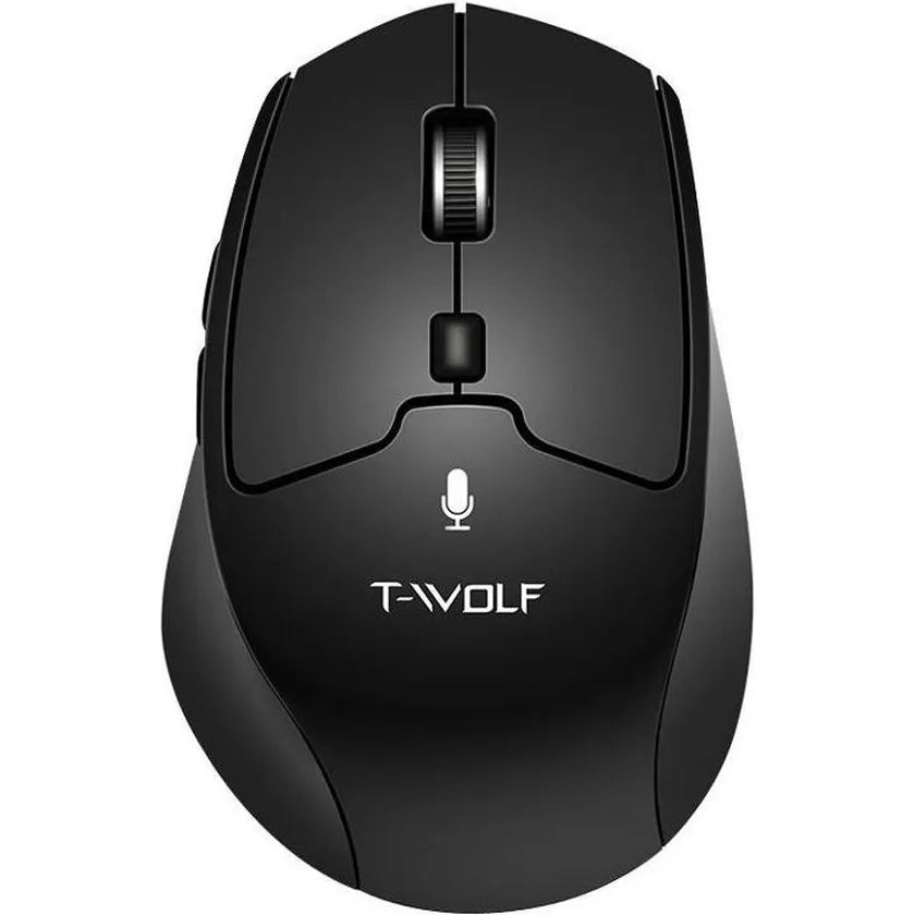 AI Stemmuis Draadloos Oplaadbaar – Spraakgestuurde Computermuis – 1600 DPI – 2.4GHz USB Muis – Voor Laptop & PC – Zwart