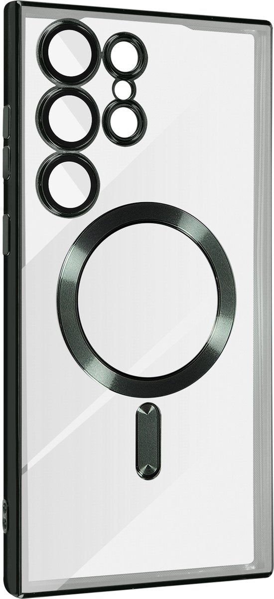 Samsung Galaxy S23 Ultra Hoesjes – MagSafe Backcover – Magnetisch – Schokbestendig – Groen-Ilumina Benelux