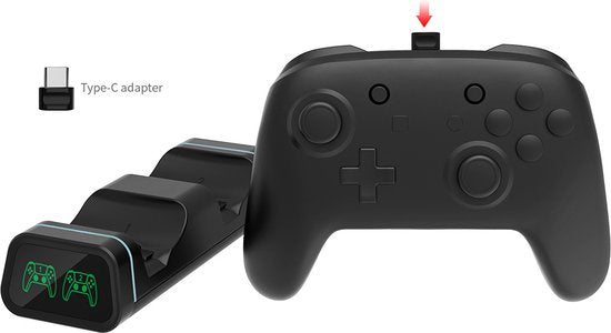 Oplaadstation – Geschikt voor PS5 DualSense – Dock voor 2 Controllers – USB-C Oplader met LED Indicator-Oplaadstation controllers-Ilumina Benelux