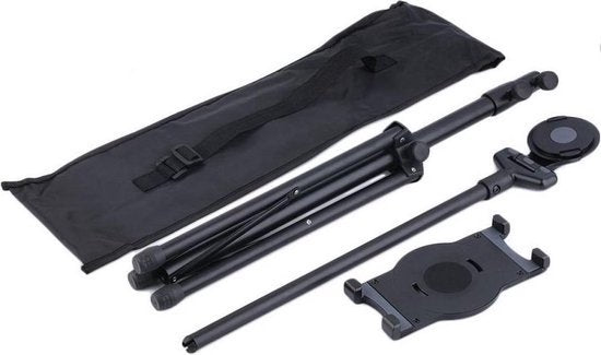 Tablethouder statief – Geschikt voor iPad & tablets 7-10 inch – Verstelbaar tripod – 360° draaibaar – Zwart-Tablethouder-Ilumina Benelux