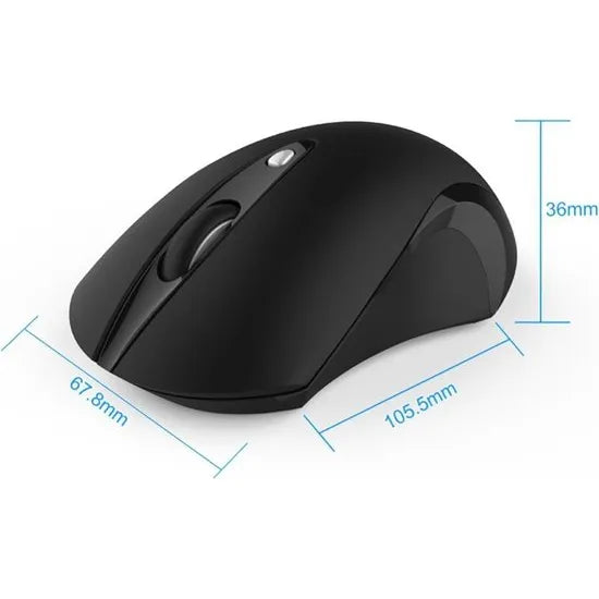 Draadloze muis - 2.4G optische muis - Geschikt voor laptop & pc - G-189 - Zwart-Ilumina Benelux