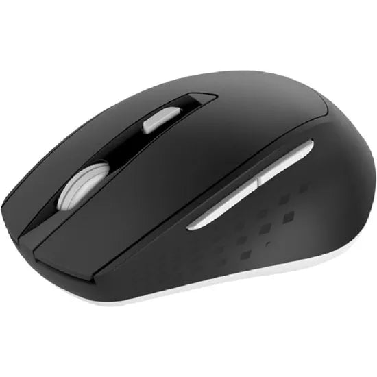 Draadloze Oplaadbare Muis – Stille Computermuis – 2.4GHz USB Draadloos – 6 Knoppen – Optische Sensor – Zwart