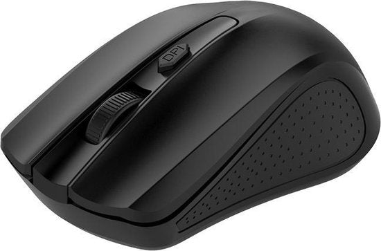 Draadloze muis – 2.4GHz USB ontvanger – 800-1200 DPI – 10 meter bereik – Compact & lichtgewicht – Zwart