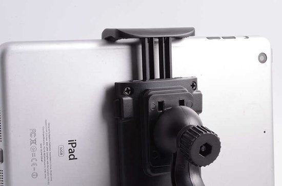 Tablethouder auto – Zuignap & Klem – Dashboard/Raam Montage – 360° Verstelbaar 5-9 Inch – Zwart