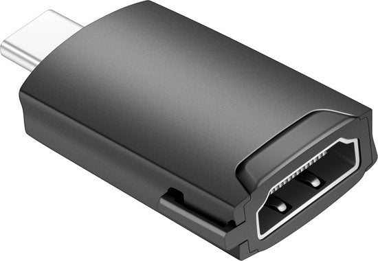 USB-C naar HDMI Adapter – 4K 30Hz – Plug & Play – Geschikt voor MacBook Pro, iPad Pro, Galaxy, XPS, Pixelbook – Compact – Zwart-Ilumina Benelux