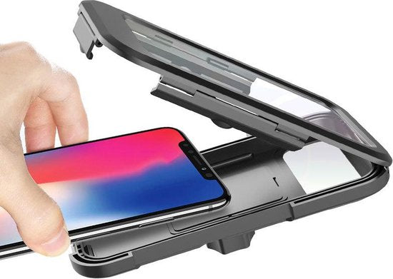 Telefoonhouder fiets & motor – Stuurhouder – Universeel – Stevige beugel – Zwart-Ilumina Benelux