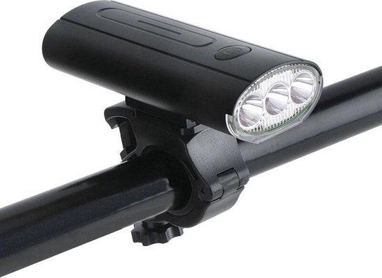 Fietsverlichting set – USB oplaadbaar voor- en achterlicht – 3000mAh powerbankfunctie – IPX5 waterdicht – USB-C Type-C – Zwart-Ilumina Benelux