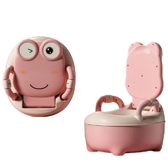 Plaspotje peuter - Toilettrainer met deksel - Kind WC verkleiner - Voor jongen & meisje - Roze-Ilumina Benelux