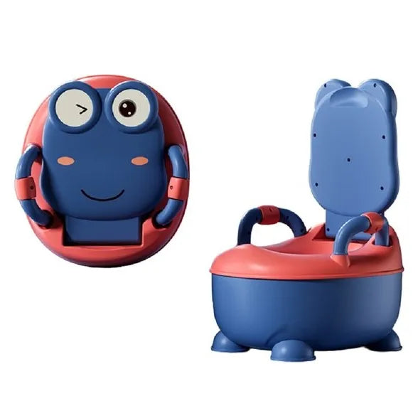 Plaspotje peuter - Toilettrainer met deksel - Kind WC verkleiner - Voor jongen & meisje - Blauw-Ilumina Benelux