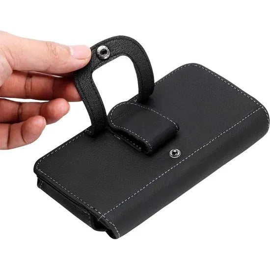 Heuptas voor Smartphone – PU Lederen Telefoontas met Riemlus – XXL 6,5 t/m 7,0 inch – Riemtas – Zwart-Ilumina Benelux
