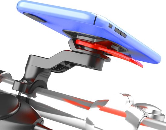 Telefoonhouder fiets – Universeel – Voor fiets motor scooter – Stevige stuurmontage – Zwart-Ilumina Benelux