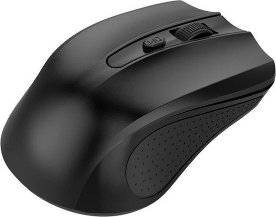 Draadloze muis – 2.4GHz USB ontvanger – 800-1200 DPI – 10 meter bereik – Compact & lichtgewicht – Zwart