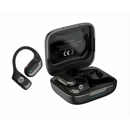 OWS Draadloze Bluetooth Oordopjes – Open Ear – Hi-Res Audio – Oplaadcase – Zwart-Ilumina Benelux
