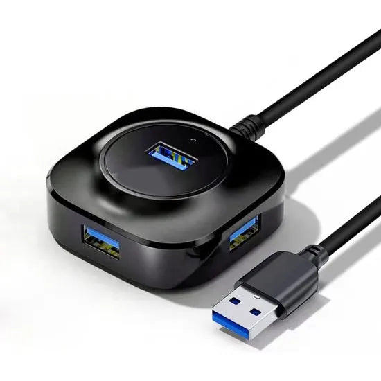 USB Hub 4 Poorten - USB 2.0 Splitter - USB Verdeler - USB Expander - Geschikt voor Laptop, PC, MacBook, PS5, Xbox, Printer, Toetsenbord & Muis-Ilumina Benelux