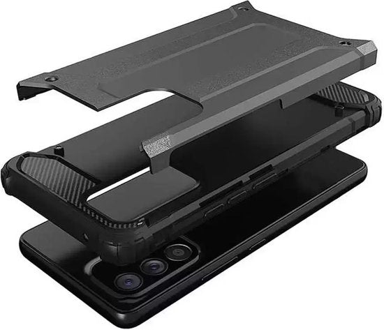 Schokbestendig Heavy Duty Armor Hoesje Geschikt voor: Samsung Galaxy A33 5G Back Cover - Rood