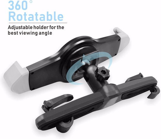 Tablethouder auto – Hoofdsteun houder achterbank – 360° draaibaar – 7-11 inch tablet/iPad – Zwart
