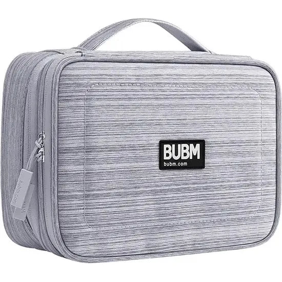 Telefoon & Tablet Kabeltas – Elektronica Organizer – Accessoiretas voor Kabels, Opladers, Powerbanks, USB-Sticks & SD-Kaarten – Grijs-Ilumina Benelux