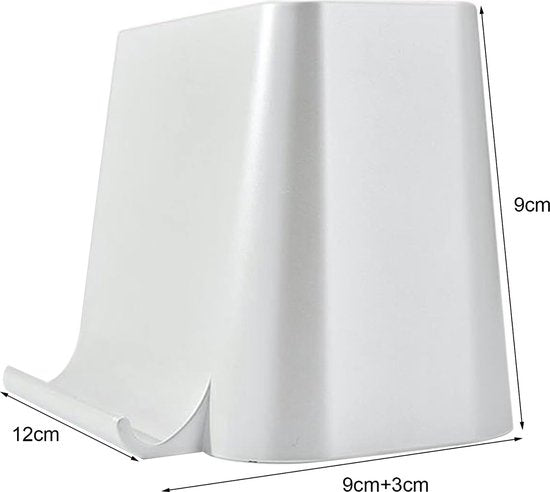 Tablethouder bureau – Desktop organizer met pennenhouder – Telefoonhouder tafel – Voor tablet & telefoon – Wit-Tablethouder-Ilumina Benelux