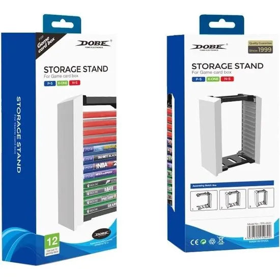 Game opslagtoren - CD rek voor 12 games - Geschikt voor PS5/PS4/Xbox/Blu-ray - Compact & stapelbaar - Zwart-Ilumina Benelux