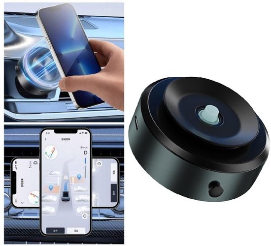 Telefoonhouder auto – Magnetisch met zuignap – 360° verstelbaar – Voor dashboard/ruit/LCD – Geschikt voor iPhone & Android-Ilumina Benelux