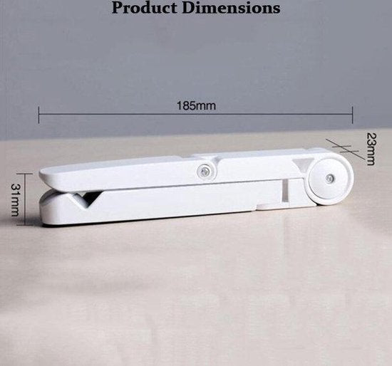 Tablet houder - Ideaal voor Thuiswerken - Telefoon tot 13 inch - Bureau - Slaapkamer - Keuken - wit