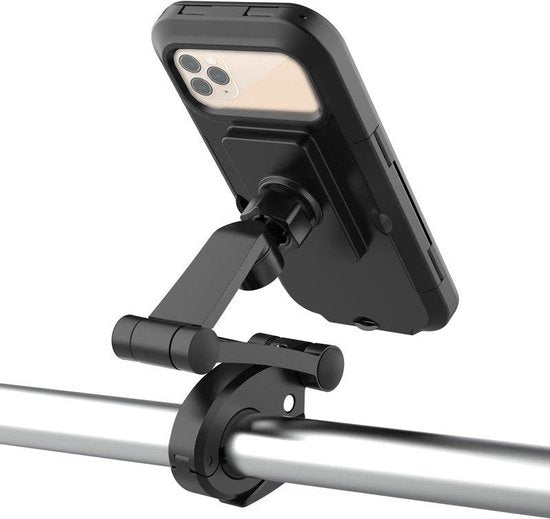 Telefoonhouder fiets & motor – Stuurhouder – Universeel – Stevige beugel – Zwart-Ilumina Benelux