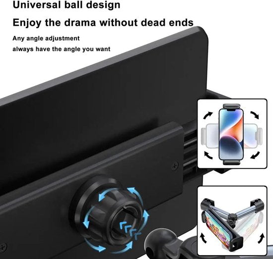 Tablethouder voor achterbank in de auto - Verstelbare Hoofdsteun Houder voor 4,4 tot 11 inch Tablets