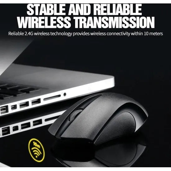 Draadloze Muis 2.4GHz – 1200 DPI – USB Nano Ontvanger – Ergonomisch Design – Voor Windows, Mac & Linux