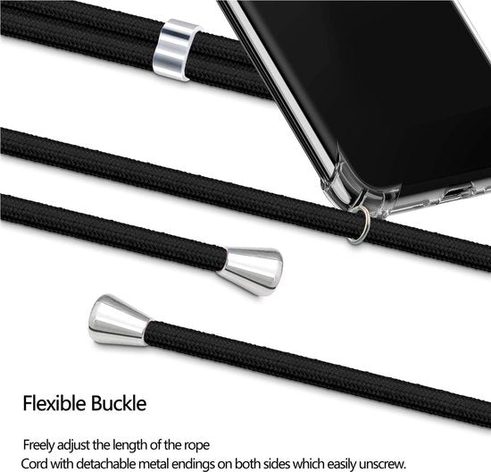 Telefoonhoesje met Koord Geschikt voor: Samsung Galaxy A72 5G - Transparant