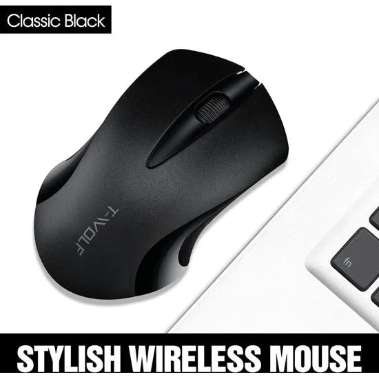 Draadloze Muis 2.4GHz – 1200 DPI – USB Nano Ontvanger – Ergonomisch Design – Voor Windows, Mac & Linux