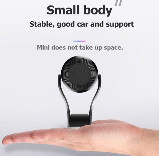 Telefoonhouder auto – Magnetisch Dashboard & Voorruit – 360° draaibaar – Sterke kleeflaag – Geschikt voor iPhone/Samsung/Huawei – Zwart-Ilumina Benelux