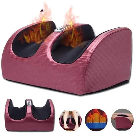 Voetmassage Apparaat – 12 Massageballen – Warmtefunctie – Bloedsomloop – Elektrische Voetmassager-Ilumina Benelux