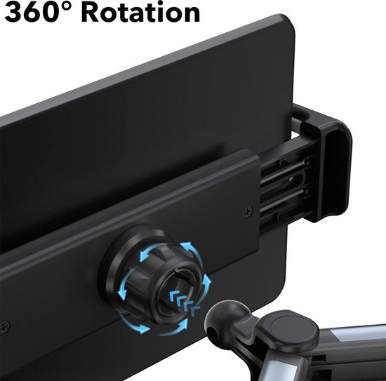 Tablethouder auto – Achterbank Hoofdsteun Houder – Verstelbaar – 4,4-11 inch Tablets – Zwart