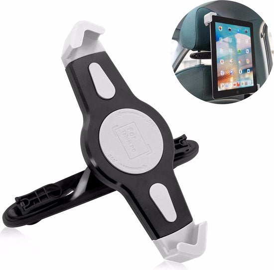 Universele Auto Hoofdsteun Tablethouder – 7 tot 11 Inch – 360° Roteerbare Bevestiging Achter Stoel – iPad & Tablet Houder voor Auto Achterbank – Kindvriendelijk