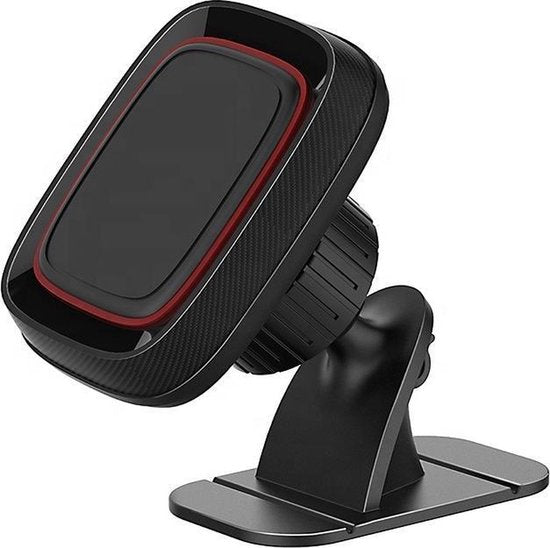 Telefoonhouder auto – Magnetisch – 3M plakmontage – 360° draaibaar dashboard – Zwart-Ilumina Benelux