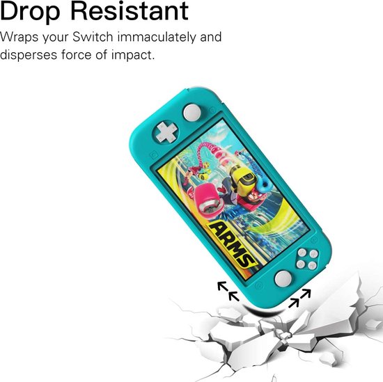 Siliconen Case voor Switch Lite – Beschermhoesje – Schokbestendig – Anti-slip – Zacht & Comfortabel – Accessoire voor Switch Lite - Blauw