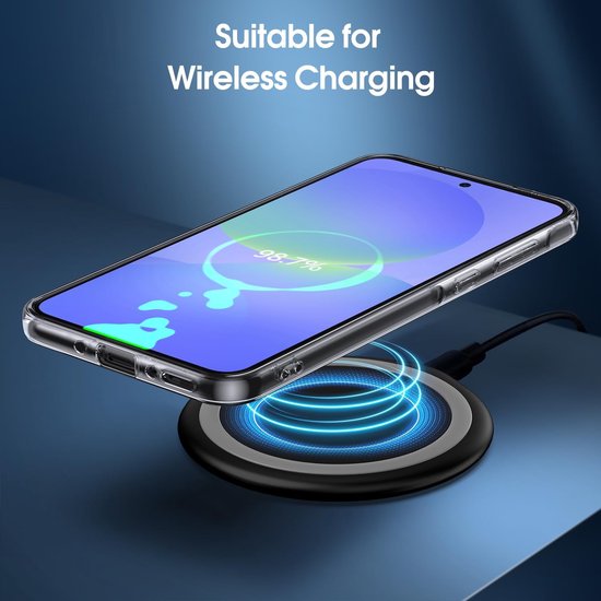 Soft Back Cover Hoesje Geschikt voor: Samsung Galaxy S24 FE / Galaxy S25 FE Silicone Transparant + 3x Screenprotector