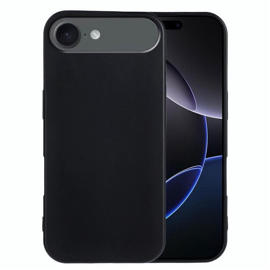 iPhone 17 Air Hoesjes – Siliconen Backcover – Soft Touch – Schokbestendig – Zwart-Ilumina Benelux