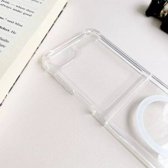Samsung Galaxy Z Flip 4 Hoesjes – Transparante TPU Backcover – MagSafe Compatibel – Schokbestendig – Dun & Flexibel-Ilumina Benelux