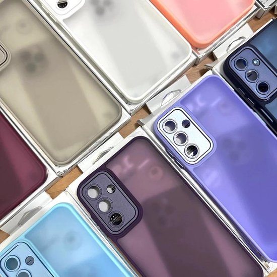 Xiaomi Redmi Note 11 Pro Hoesjes – Transparante Siliconen Backcover – Camera Bescherming – Bumper – Lila-Ilumina Benelux