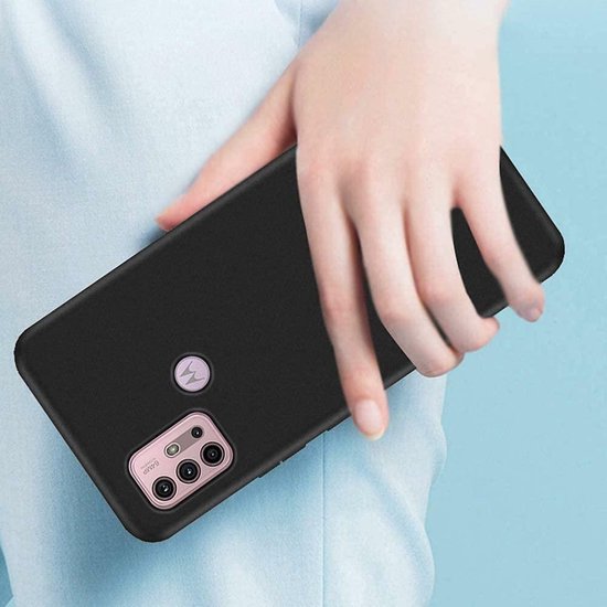 Motorola Moto G50 Hoesjes – Siliconen Backcover – Inclusief 2 Screenprotectors – Zwart-Ilumina Benelux
