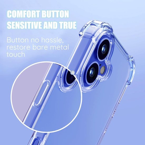 iPhone 16 Plus Hoesjes – Transparante Backcover – Schokbestendig – Nekkoord Koord – Groen-Ilumina Benelux