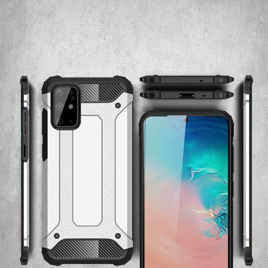 Samsung Galaxy S20 Plus Hoesjes – Armor Hybrid Backcover – Schokbestendig – Rood-Ilumina Benelux