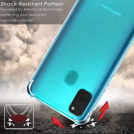 Samsung Galaxy M21 Hoesjes – Siliconen Backcover – Schokbestendig – Flexibel – Transparant-Ilumina Benelux