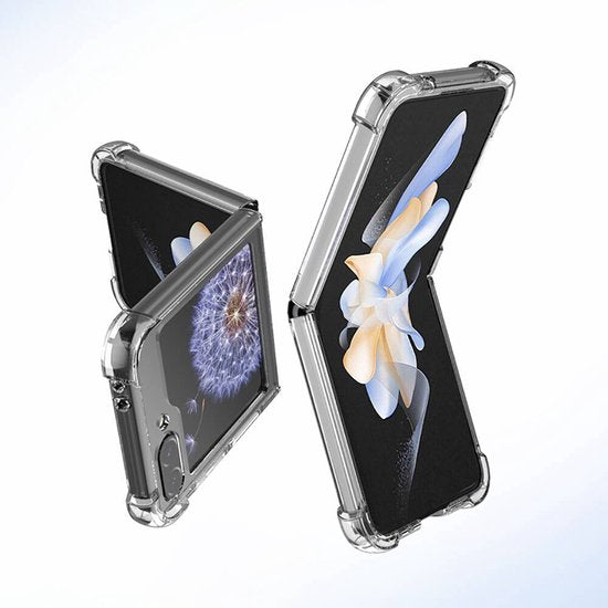 Samsung Galaxy Z Flip 6 / Flip 7 FE Hoesjes – Siliconen Backcover – Schokbestendig – Transparant-Ilumina Benelux